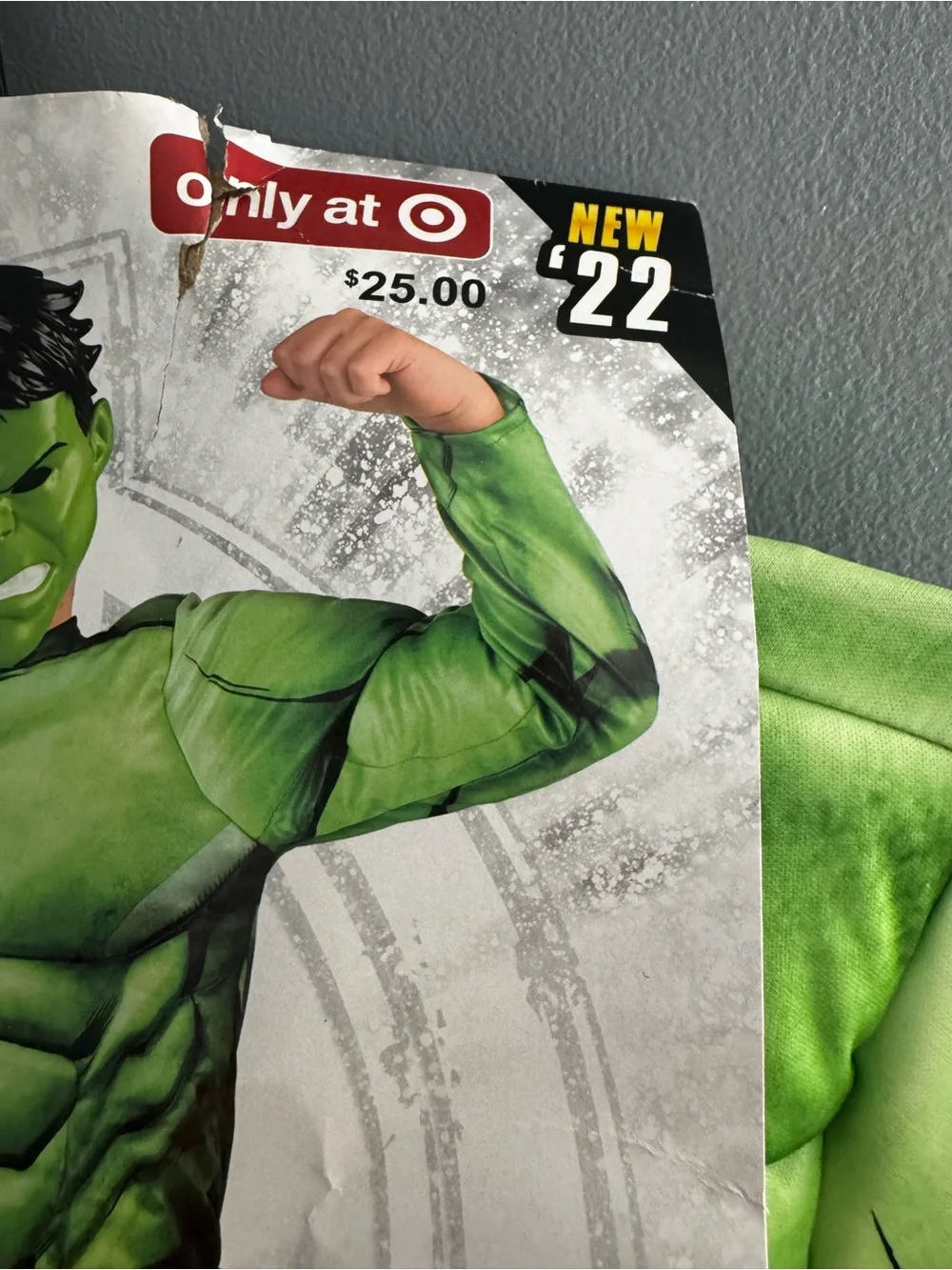 Marvel Hulk Muscle Chest Kids Costume - large size 12-14